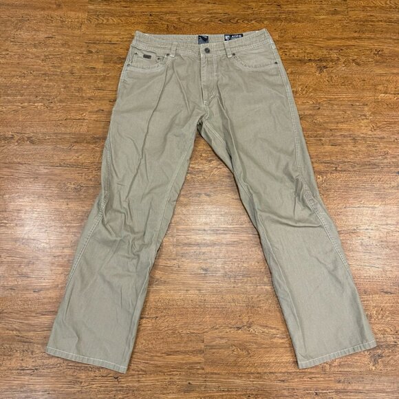 Kuhl Beige Outkast Vintage Patina Dye Outdoor Hiking Pants‎ Trousers Men's 36x32 - Picture 1 of 12